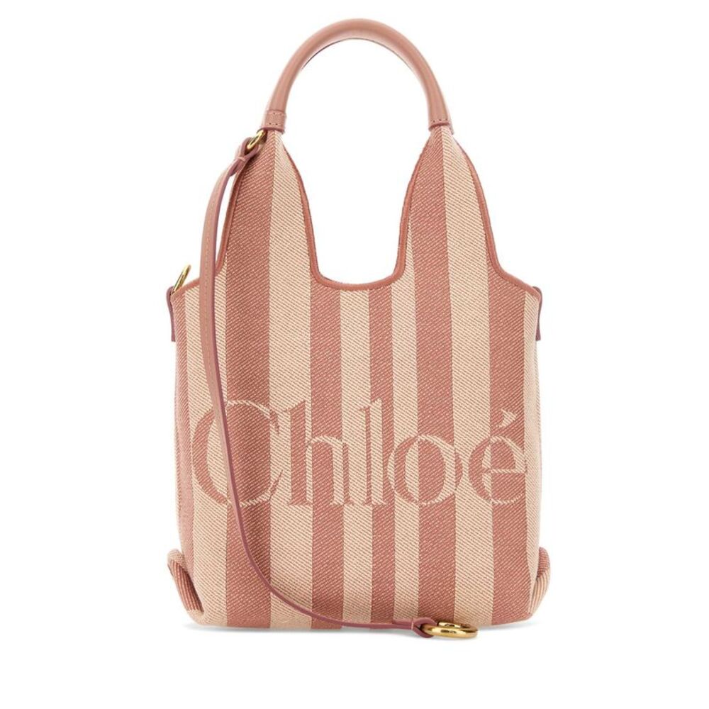 Chloe Women Embroidered Canvas Chloe Stripy Handbag